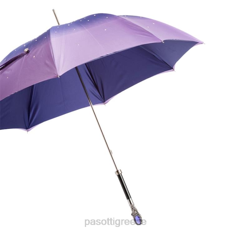 ομπρέλα | PASOTTI 185n 21284-14 w68 - μωβ ομπρέλα swarovski διπλό ύφασμα 2N6B8554 γυναίκες